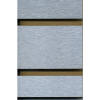 Brushed Aluminum HPL 4' X 8' Slatwall Panel