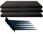 24" Black Slatwall Shelving Kit