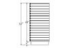 Cubic Slatwall Display Specifications