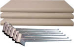 24" White Slatwall Shelving Kit